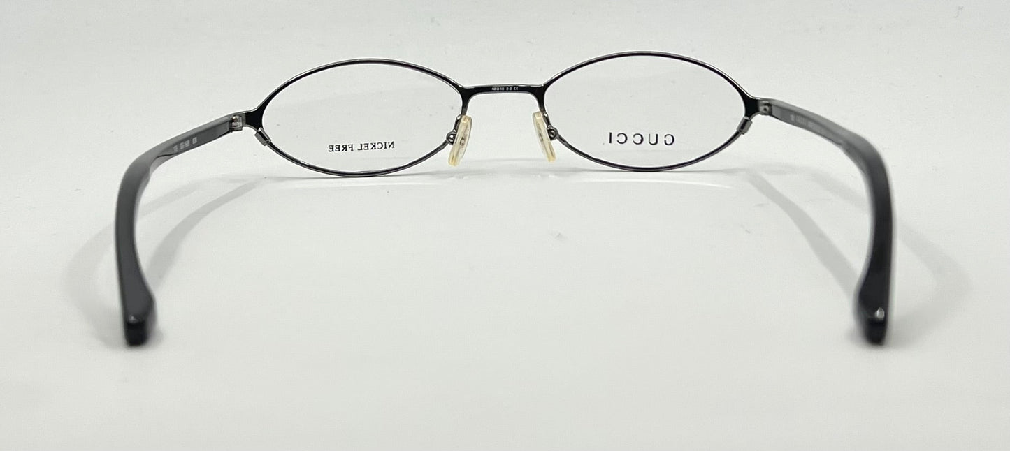 Gucci GG 1668 B36 Oval Optical Frames-Y2K VINTAGE-Unworn-Italy-49mm