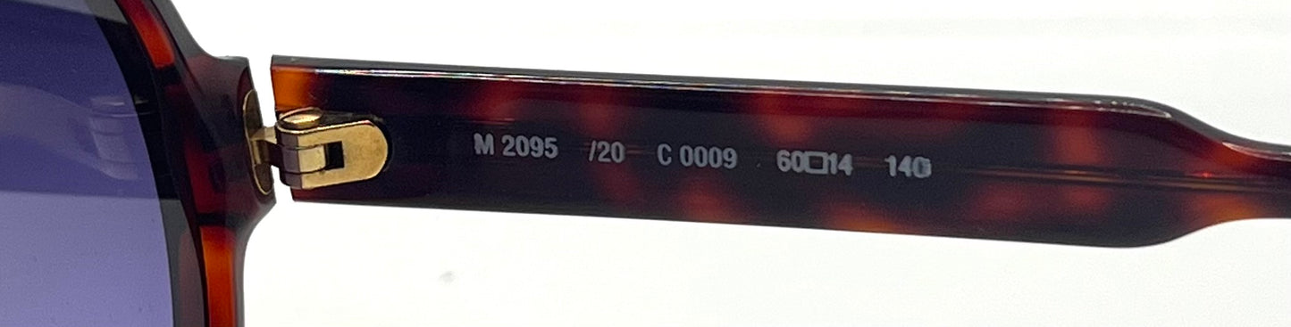 Silhouette M2095 Vintage Aviator Sunglasses w|New Violet Custom Lenses