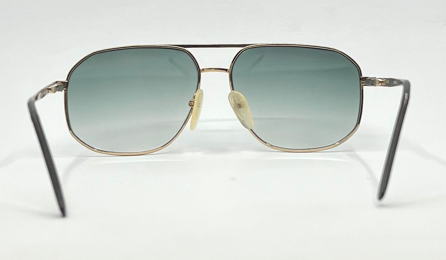 Georgio Felini 9788 Vintage Gold Aviator Sunglasses-New Gradient Tinted Custom Lenses
