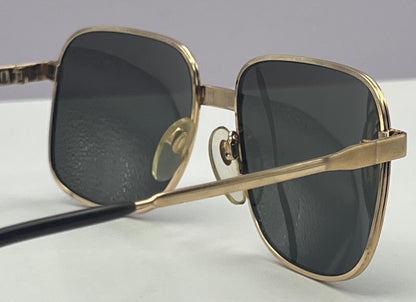 Vintage New|Old Leonard Harley Gold Plated Sunglasses- Mod. Lh1010 Gp 18Ct. 55Mm