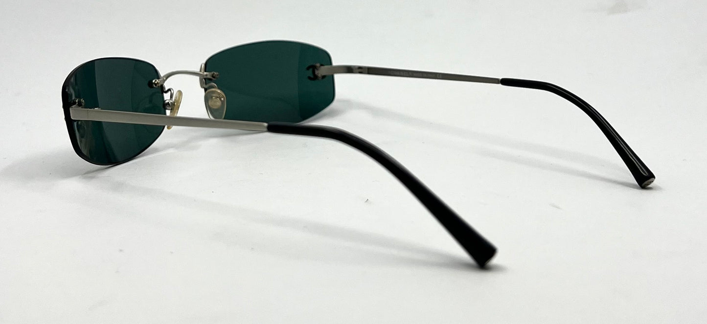 CHANEL 4002 Rimless Sunglasses c.103/71 Y2K Made in Italy-Vintage