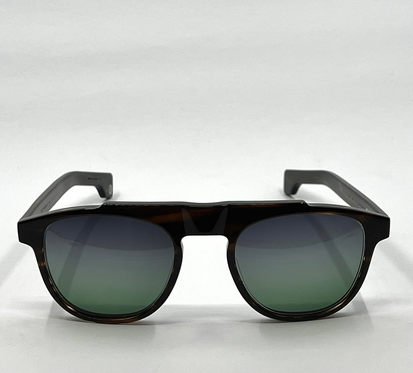 Entourage of 7 Fegan Sunglasses w|New Grey|Green Custom Gradient Lenses-New|Unworn-Full Kit-handmade in Japan