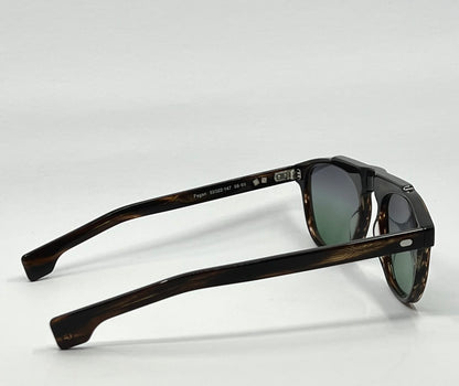 Entourage of 7 Fegan Sunglasses w|New Grey|Green Custom Gradient Lenses-New|Unworn-Full Kit-handmade in Japan