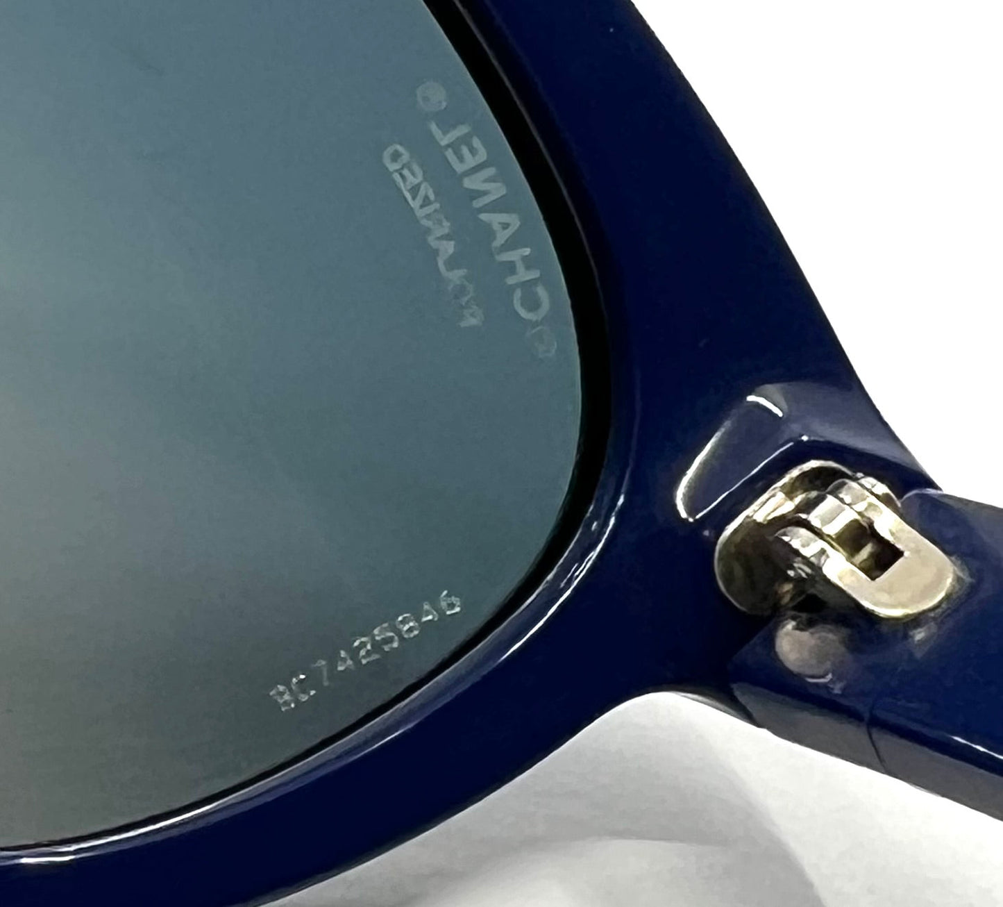 Chanel 5315 Blue Polarized Sunglasses Cat Eye Italy 54-20 Unworn