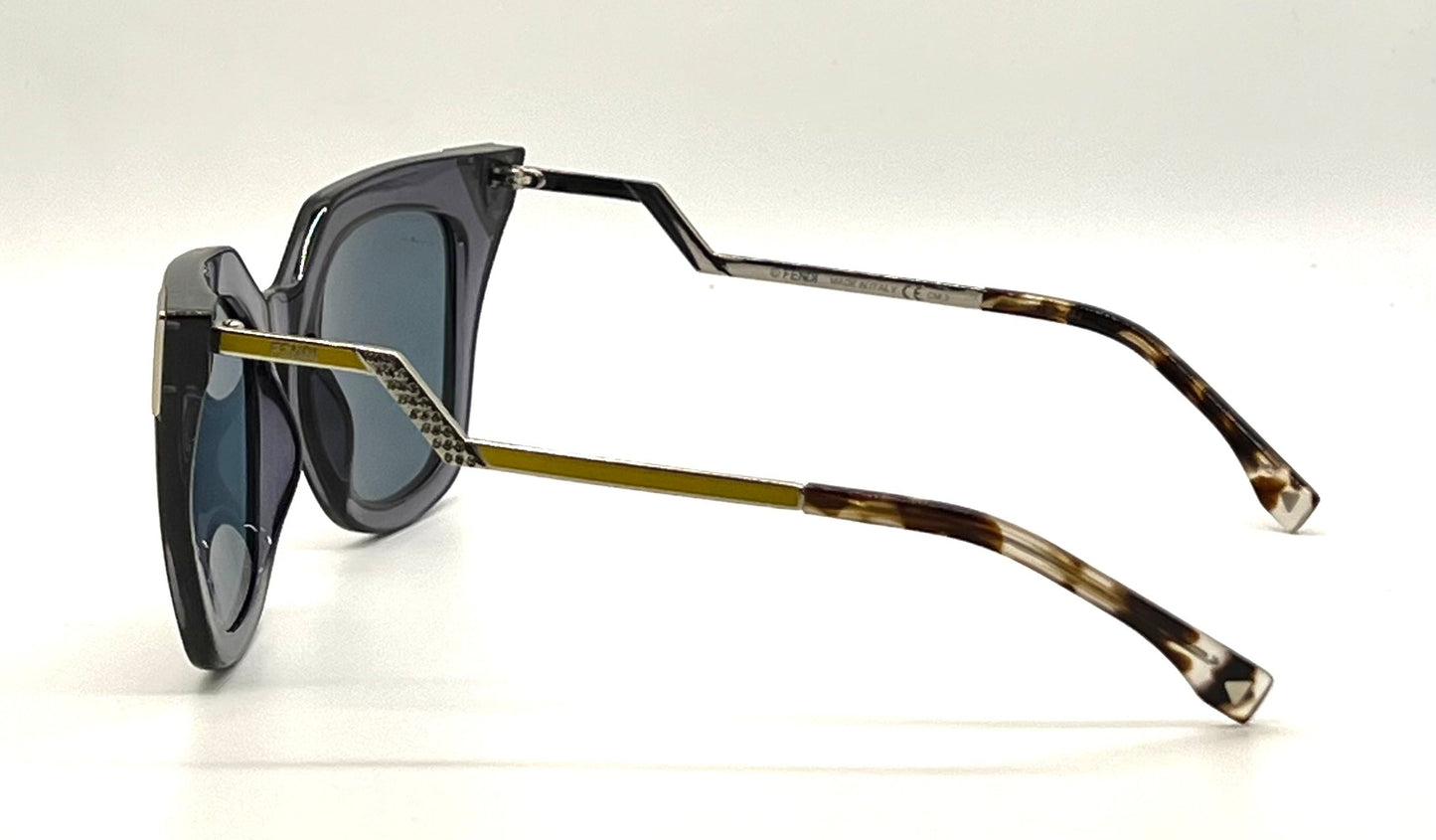FENDI FF0060/S Y2K Deadstock Optyl Geometric Sunglasses Italy 52-20