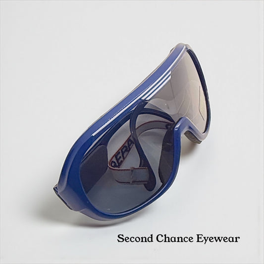 Vintage Carrera Polarisation Shield Sunglasses – Navy Blue – Unworn Deadstock (Austria)