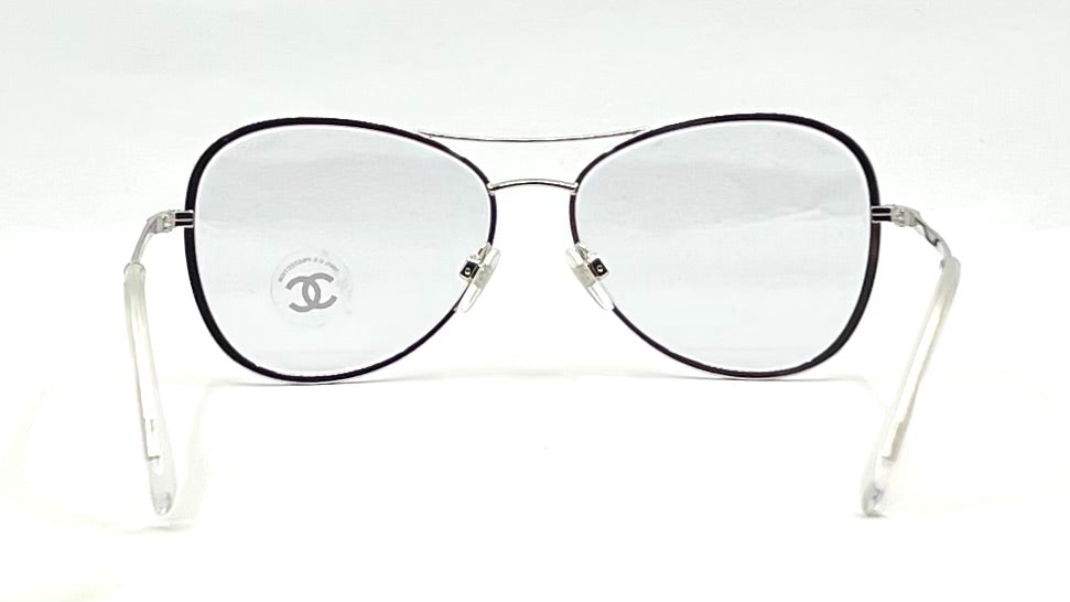 Chanel 2181-S 124 Silver Aviator Sunglasses 56-15 Unworn Italy