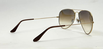 B&L Ray-Ban Large Metal Gold Aviator 58mm-w/New RB Gradient Lenses