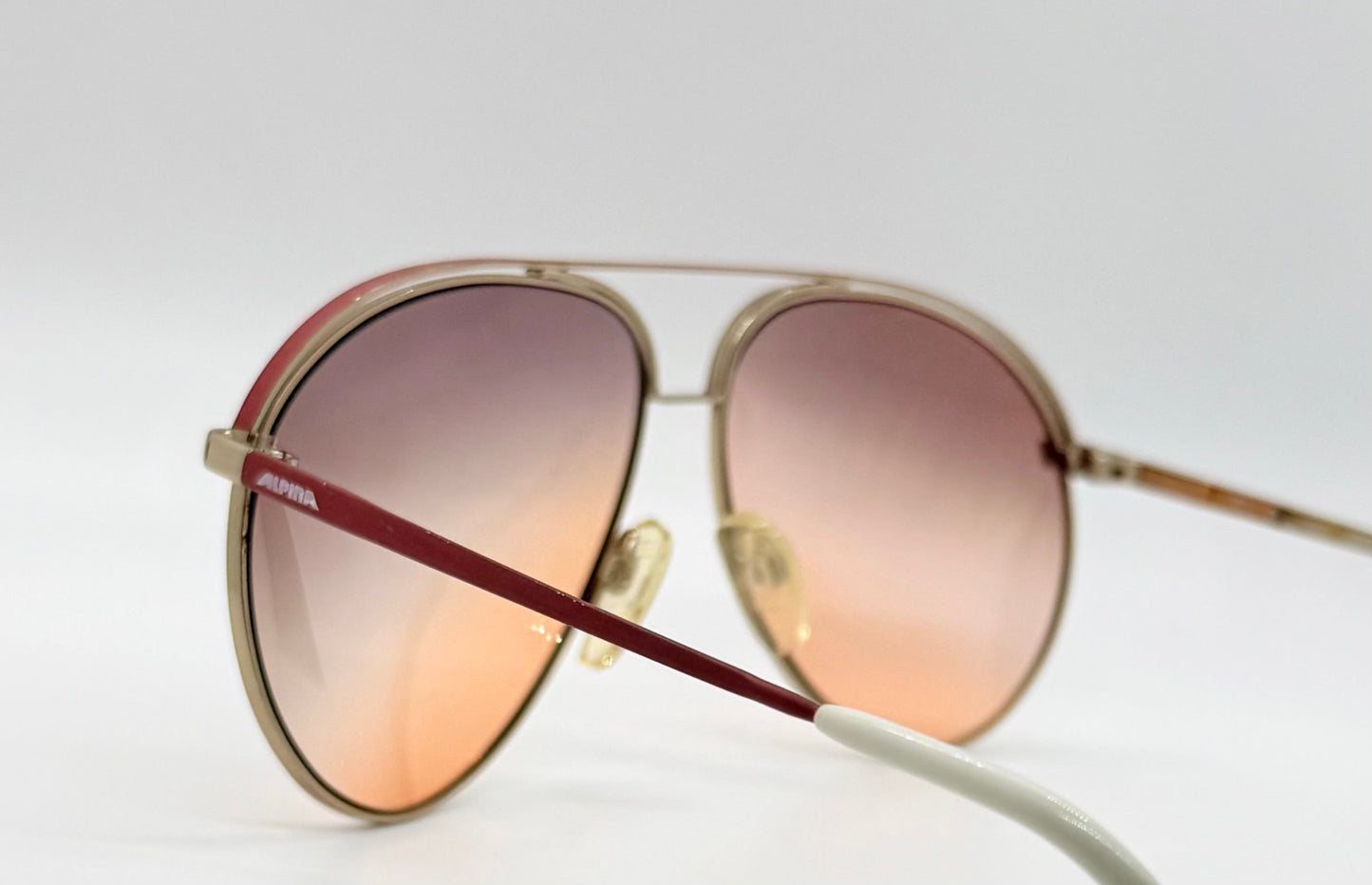 ALPINA VINTAGE Sunglasses-3302220-New Tri-Gradient Custom Tinted Lenses-60mm-UNWORN