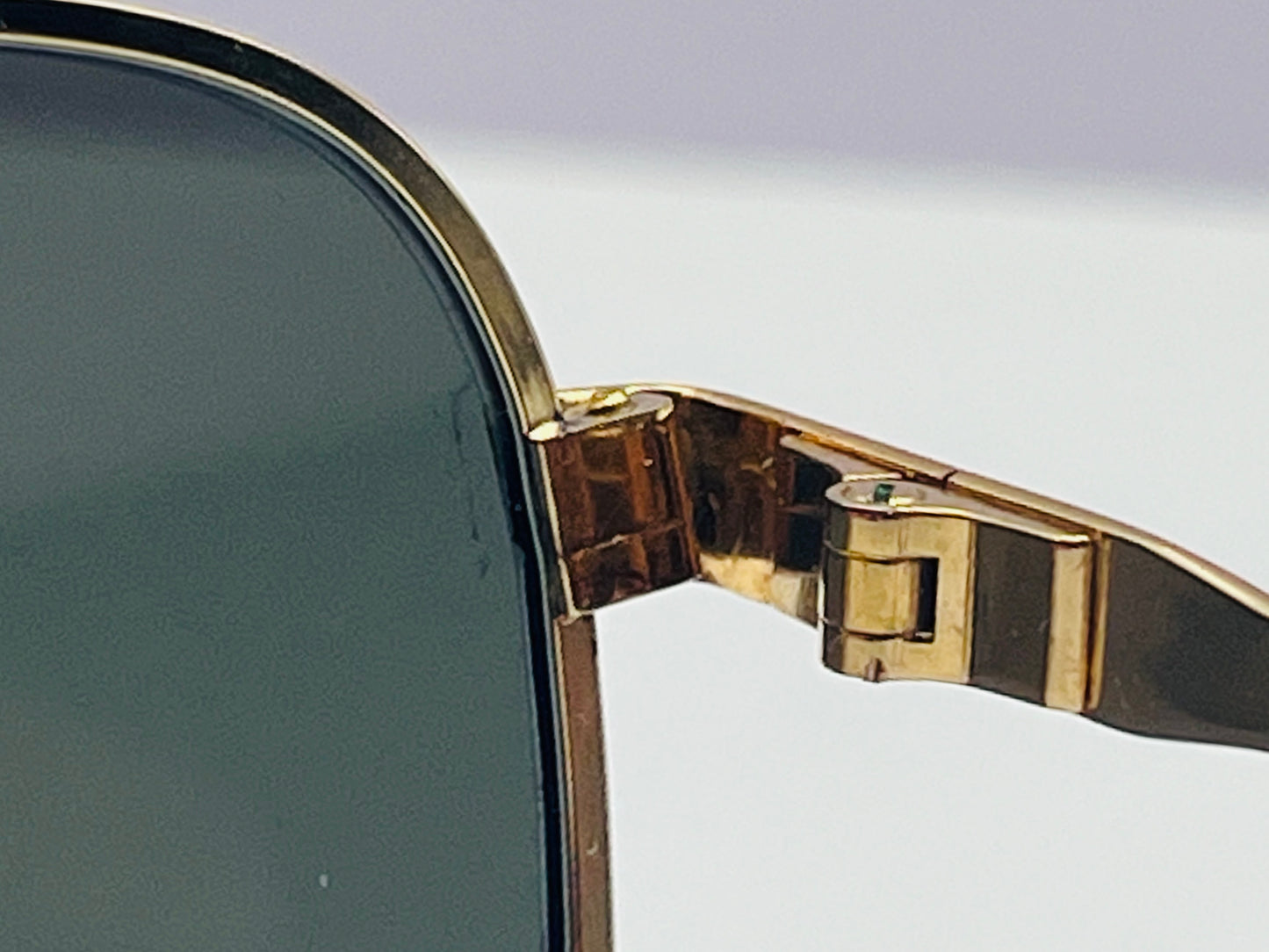 Vintage New|Old Leonard Harley Gold Plated Sunglasses- Mod. Lh1010 Gp 18Ct. 55Mm