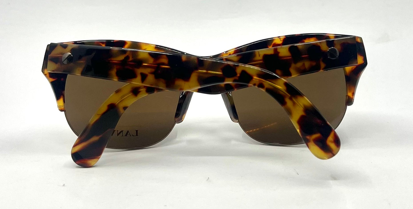 Lanvin LV 2115 C02-Vintage Tortoise Sunglasses-Made in France-Unworn