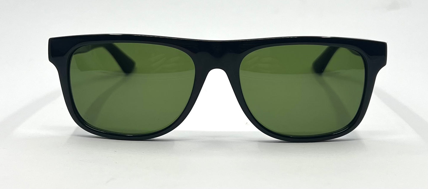 Gucci GG1117O 001 Black w/ Original Green Lenses – Made in Italy