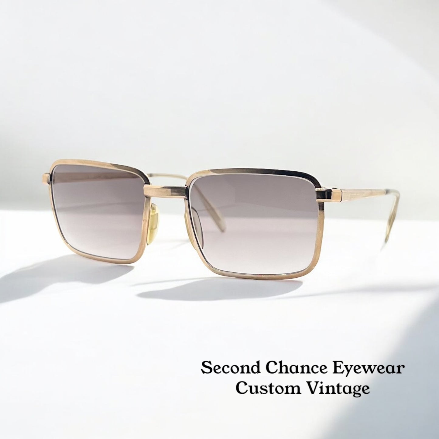 Gehami 309-Vintage 20|20 Series-Gold Plated Italian Frame W|New, Custom Gradient Lenses