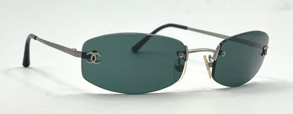 CHANEL 4002 Rimless Sunglasses c.103/71 Y2K Made in Italy-Vintage