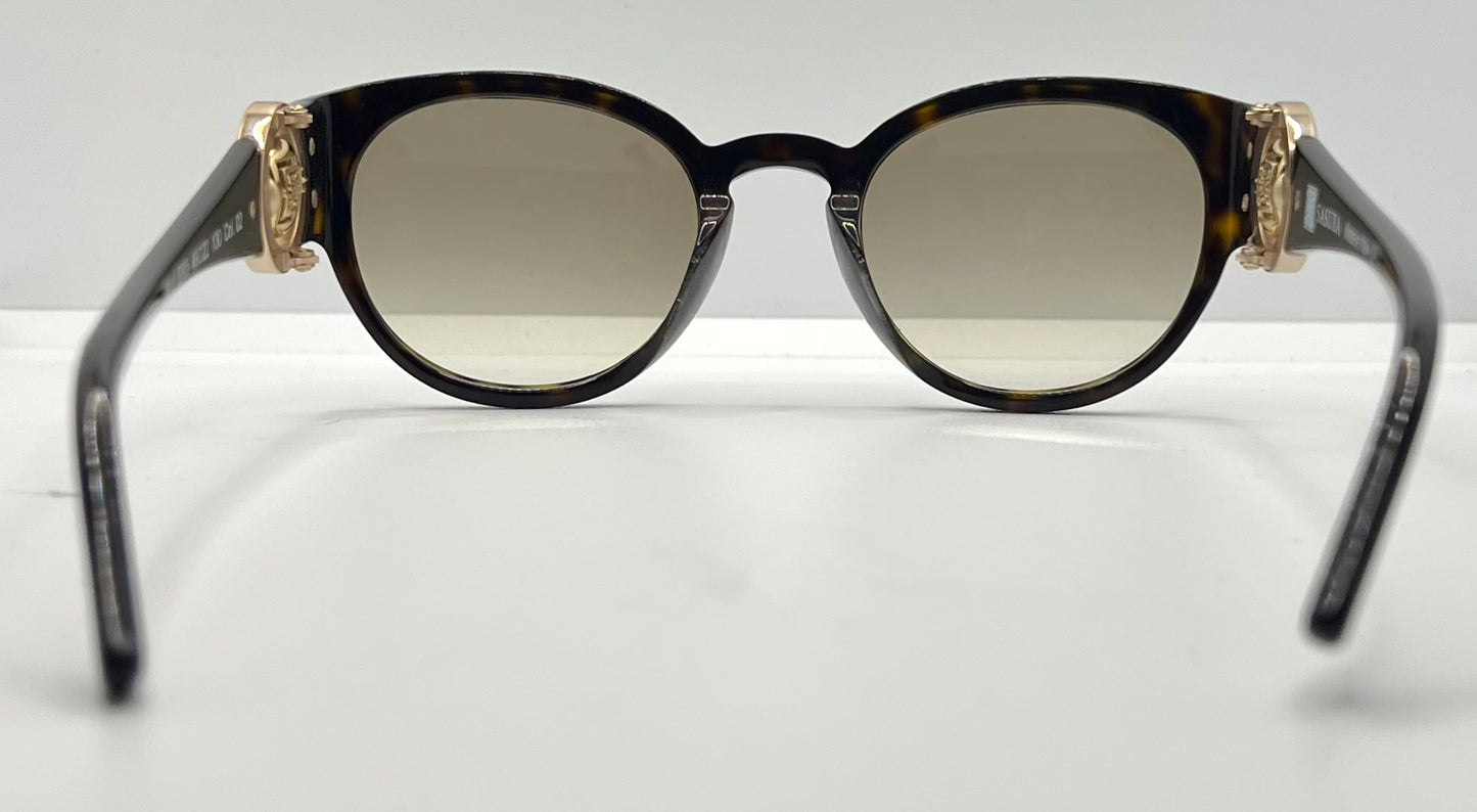 Sasura S205 c.02 Sunglasses-Rose Gold Emblem 49mm-Rare Vintage-Unworn-Italy