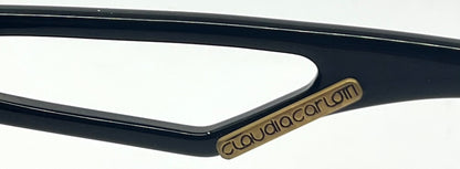 Claudia Carlotti Zenith CS-10 Vintage Shield Sunglasses Black/Gold Collector’s Cond