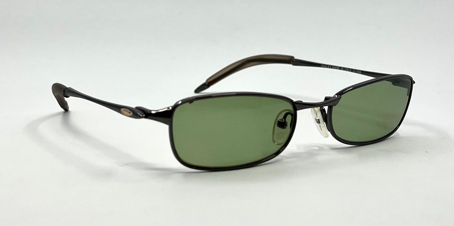 Oakley Straightline 2.0 Vintage Sunglasses-Model 11-729-New Solid Green Tinted Custom Sunglasses-Unworn