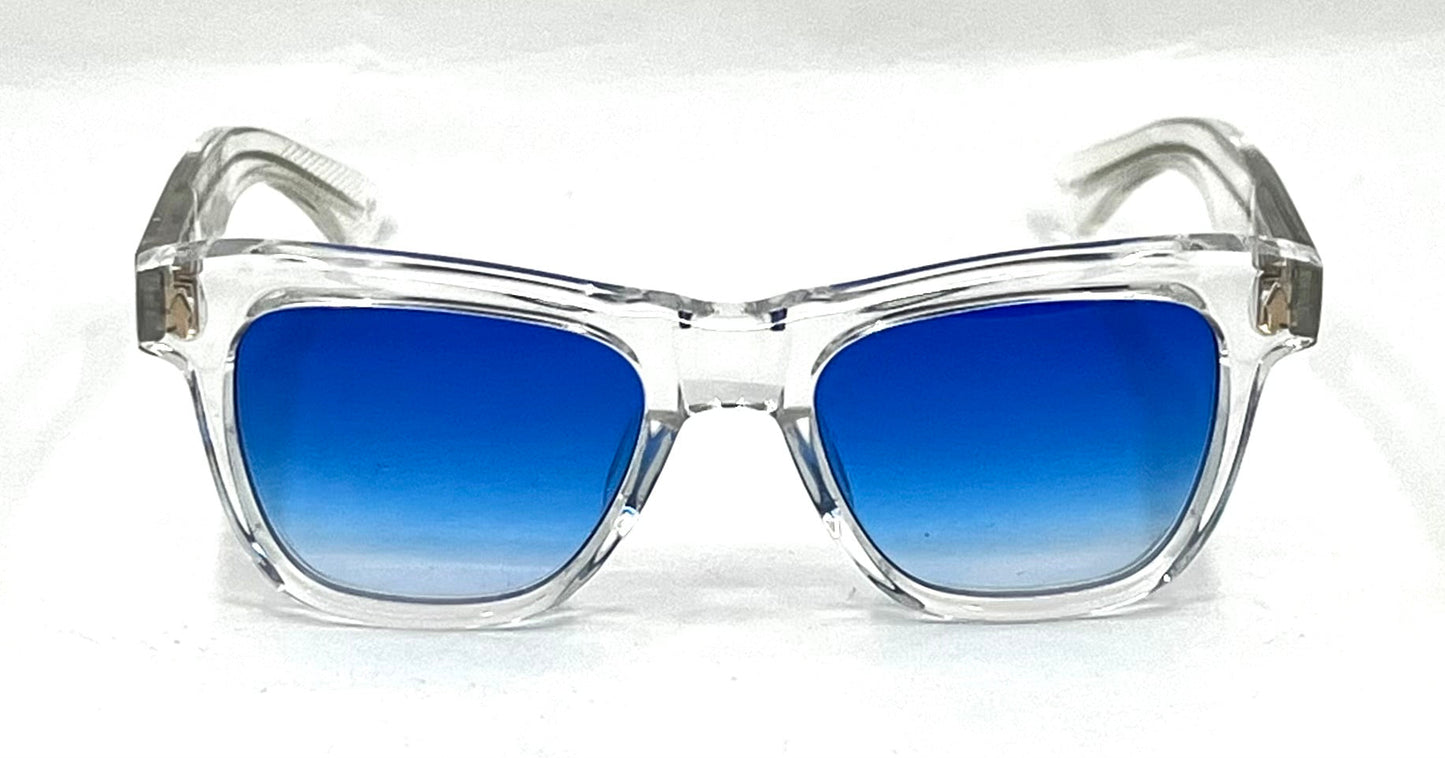 Jacques Marie Mage FITZGERALD in CLEAR 2-Limited 450-Full Kit-Blue Gradient Custom Lenses