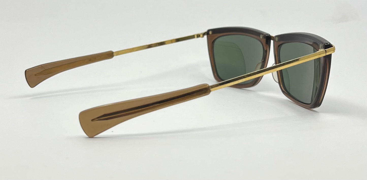 Vintage B&L Ray-Ban USA Pre-Olympian Deluxe Gold Tortoise Sunglasses BL Lenses