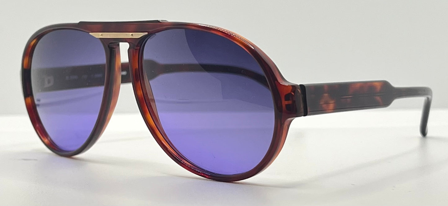 Silhouette M2095 Vintage Aviator Sunglasses w|New Violet Custom Lenses