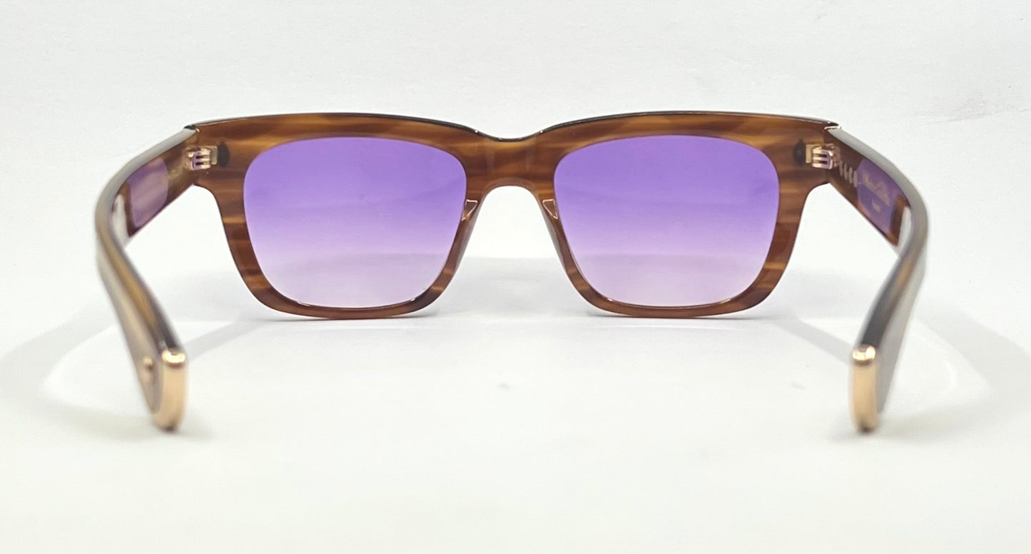 Garrett Leight x Officine Générale DB Sunglasses w/New, Custom Gradient Lenses-Full Kit/Unworn