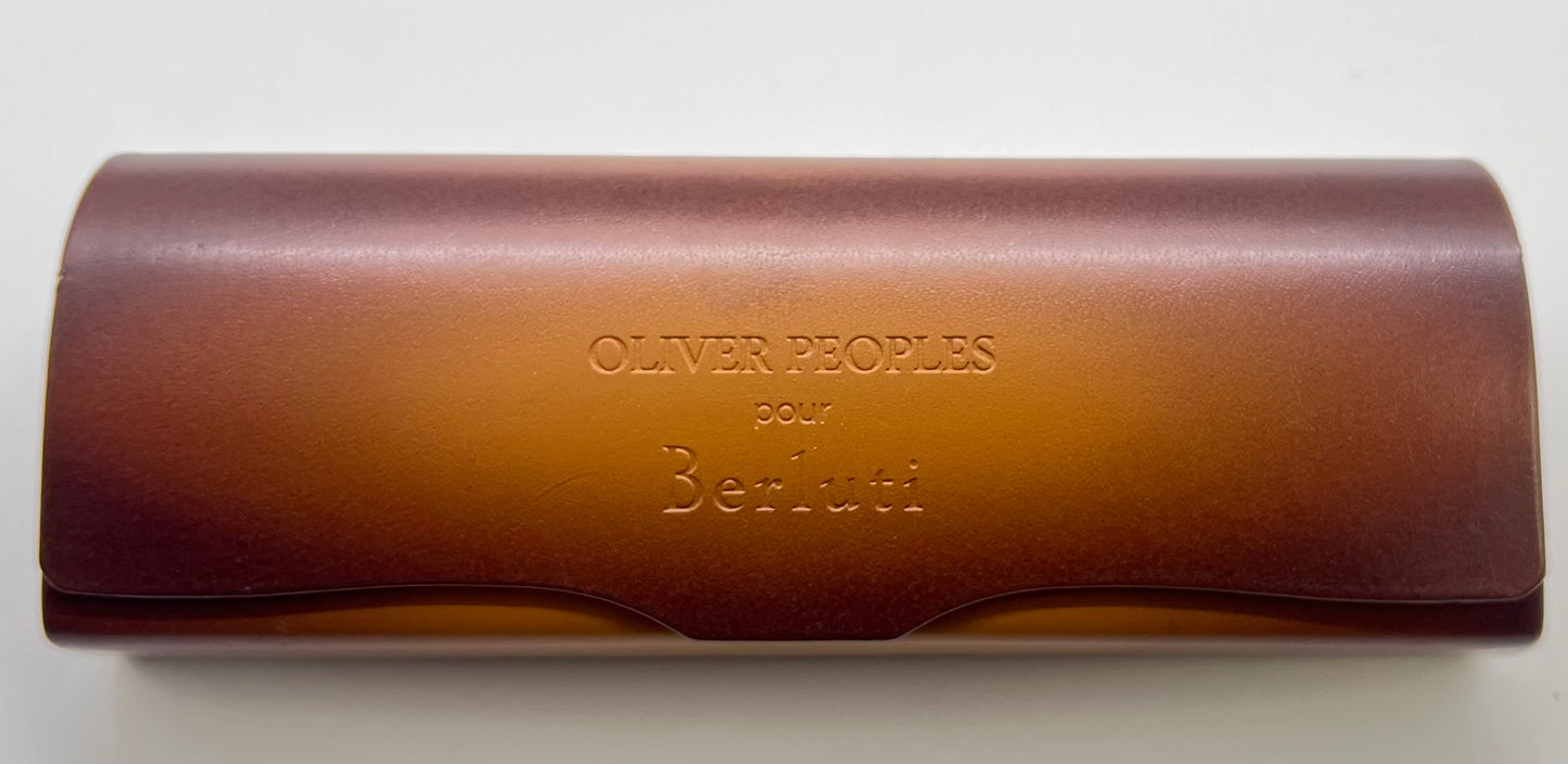 Oliver Peoples Berluti Sheldrake Leather Sunglasses Ov5036Sq-Full Kit