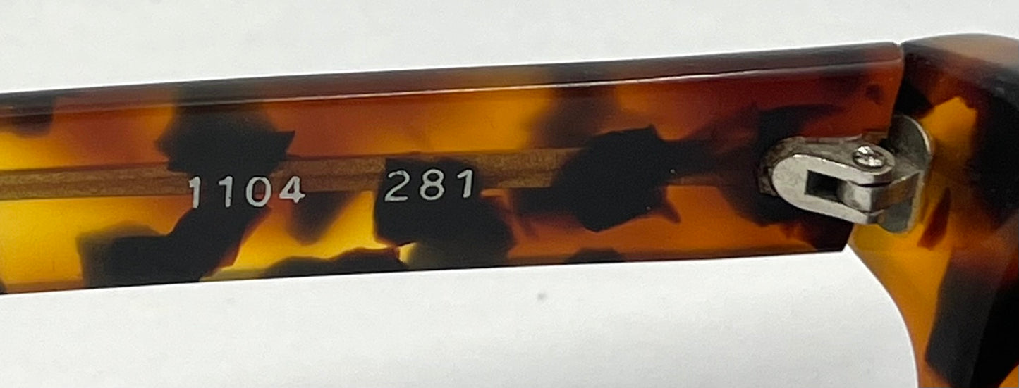 Alain Mikli Paris 1104 281 Vintage Tortoiseshell Sunglasses France