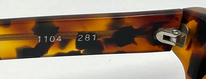 Alain Mikli Paris 1104 281 Vintage Tortoiseshell Sunglasses France