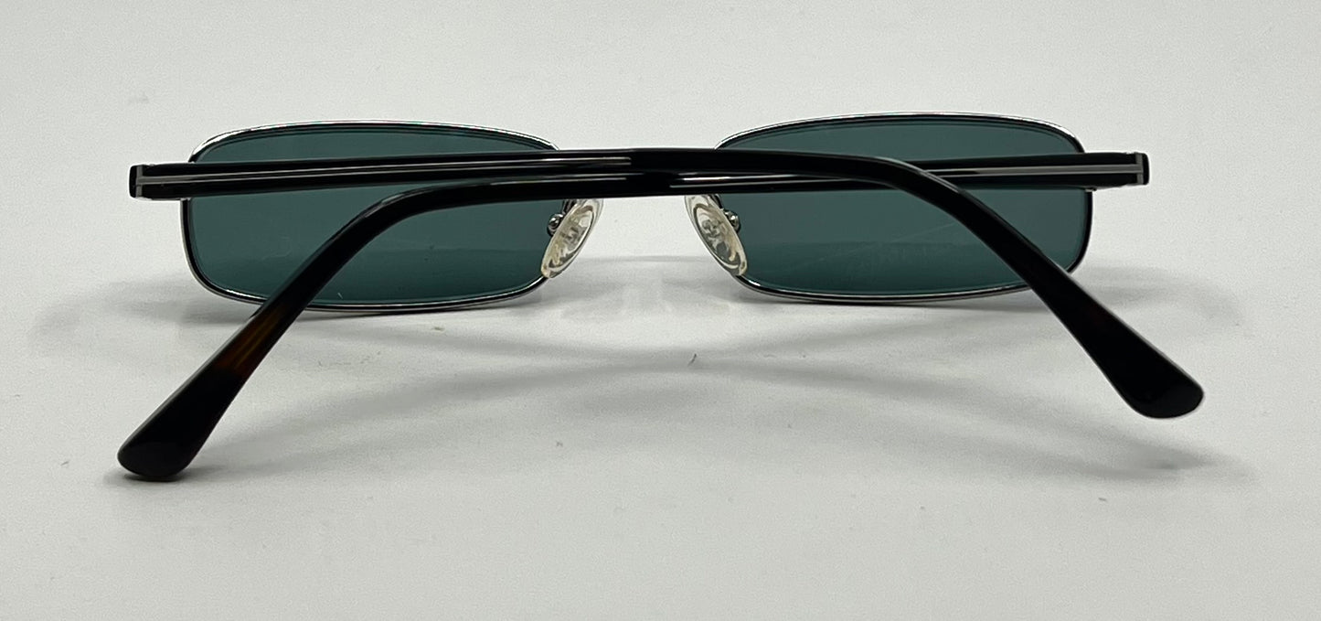 Giorgio Armani GA272-Y2K Vintage Sunglasses-New Solid Teal Custom Lenses