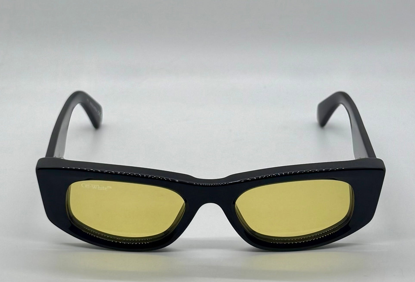 Off-White™ Oeri090 1018 Sunglasses Black|Yellow Rare-New|Unworn-Full Kit Italy-51Mm
