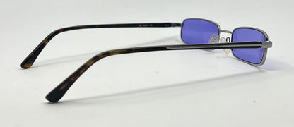 Giorgio Armani GA272-Y2K Vintage Sunglasses-New Solid Violet Blue Custom Lenses