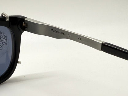 Vuarnet Vl1407 0001 Polarized Clip-On Sunglasses With Mineral Glass Lenses