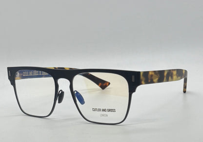 Cutler And Gross Cgop1366-03-Matte Black|Tortoise-56Mm-Handmade In Italy-Full Kit