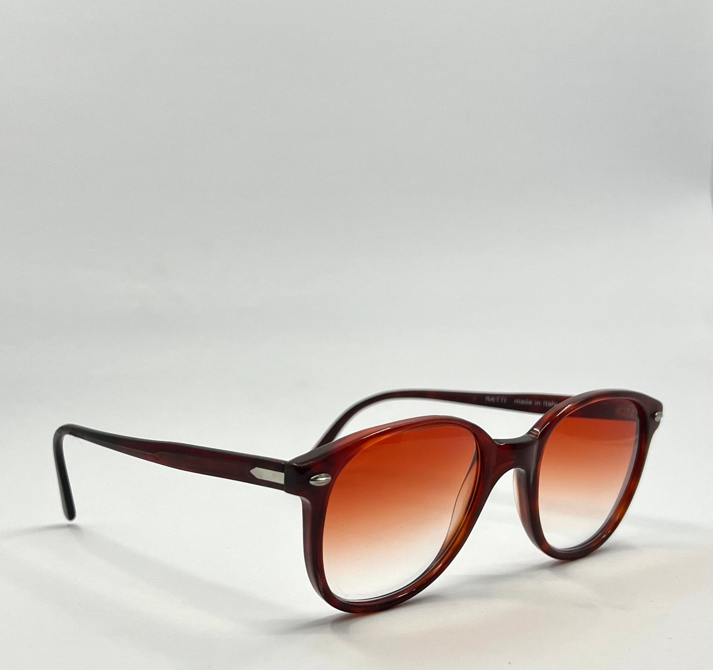 The 1980S Persol Ratti P 51|72 Vintage Sunglasses W|New Crimson Gradient Tinted Custom Lenses
