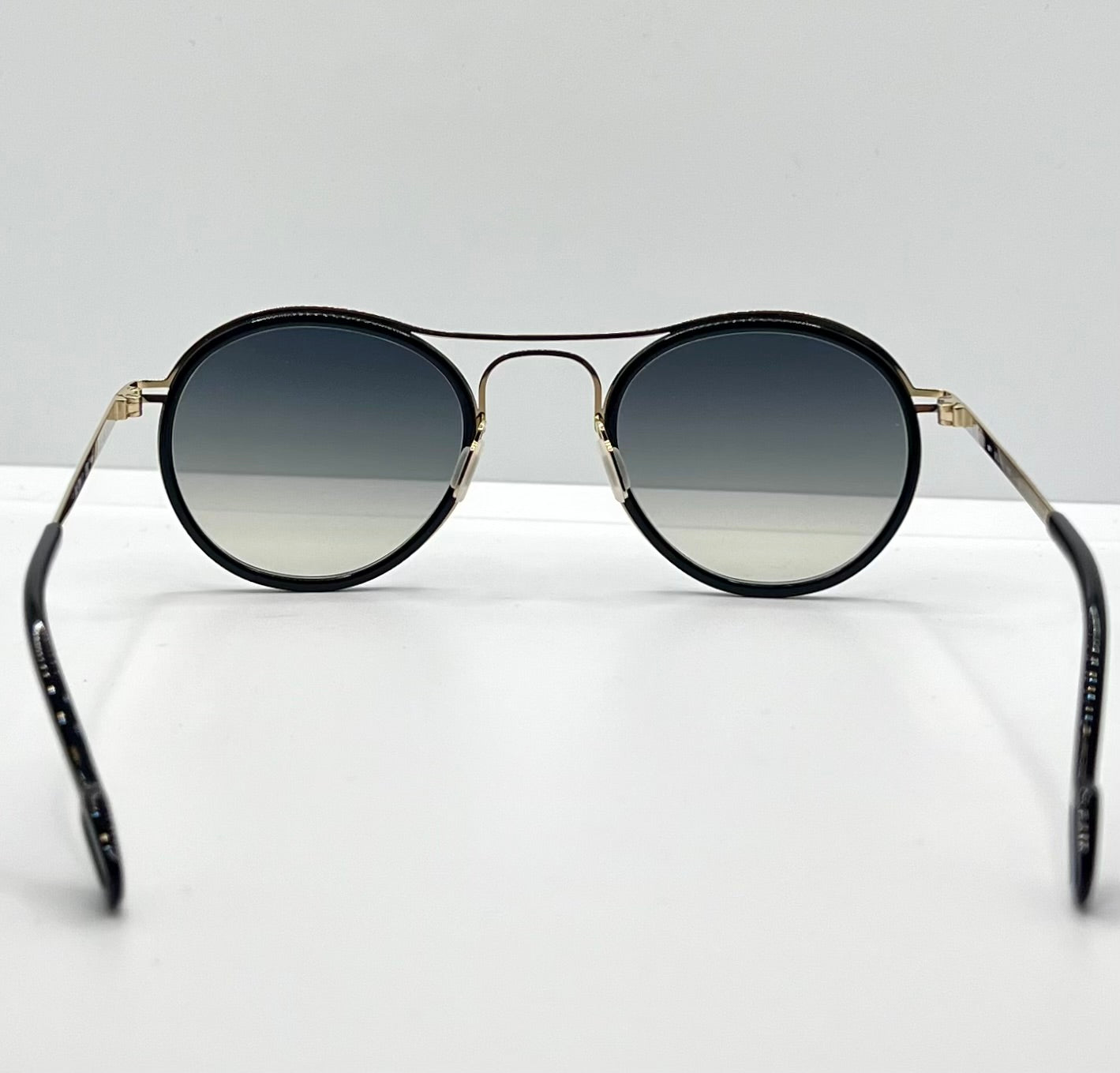 Odette Lunettes “Dalton Ii” C301-Gold Sunglasses-Made In France-Gradient Grey Lenses-48Mm-New