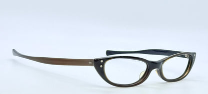 Vintage American Optical Cat-Eye Glasses-1950s|1960s Black & Brown Acetate Frame