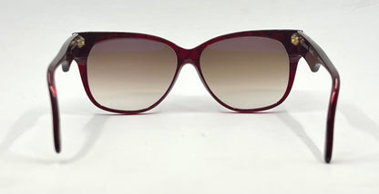 Collezione Zagato 2000/6 Red Crystal Vintage Sunglasses w/New Gradient Brown Custom Lenses