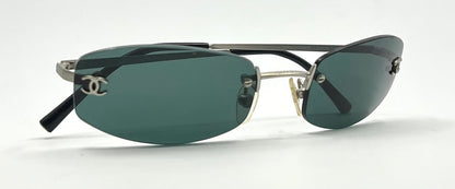 CHANEL 4002 Rimless Sunglasses c.103/71 Y2K Made in Italy-Vintage