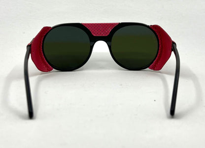 L.G.R Reunion III Glacier Sunglasses 49-22 Pink Leather Shields – Full Kit – Unworn