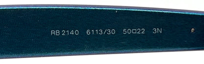 Ray-Ban RB2140 Wayfarer Cosmo Collection Mercury Blue Iridescent 50-22