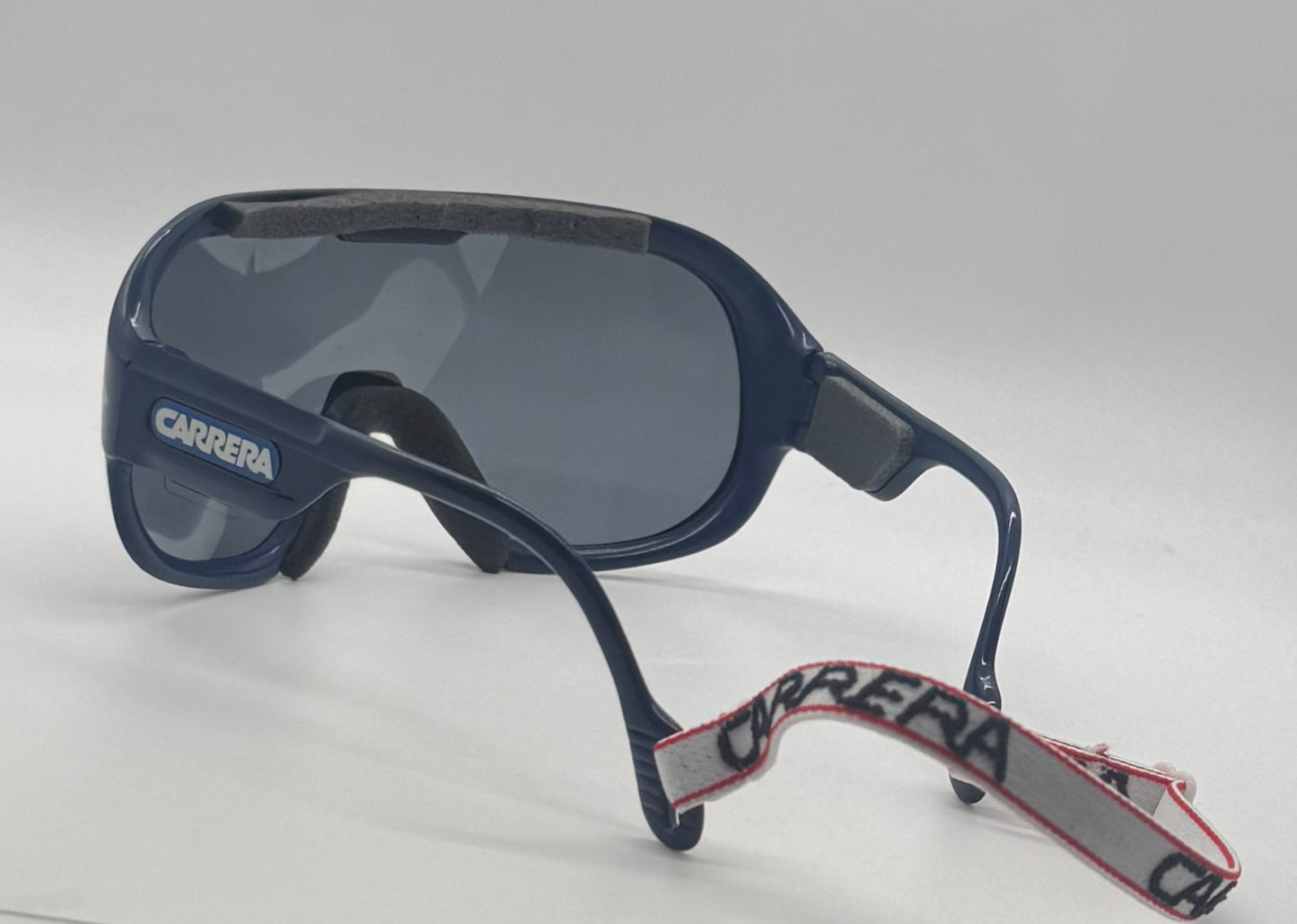 Vintage Carrera Polarisation Shield Sunglasses – Navy Blue – Unworn Deadstock (Austria)