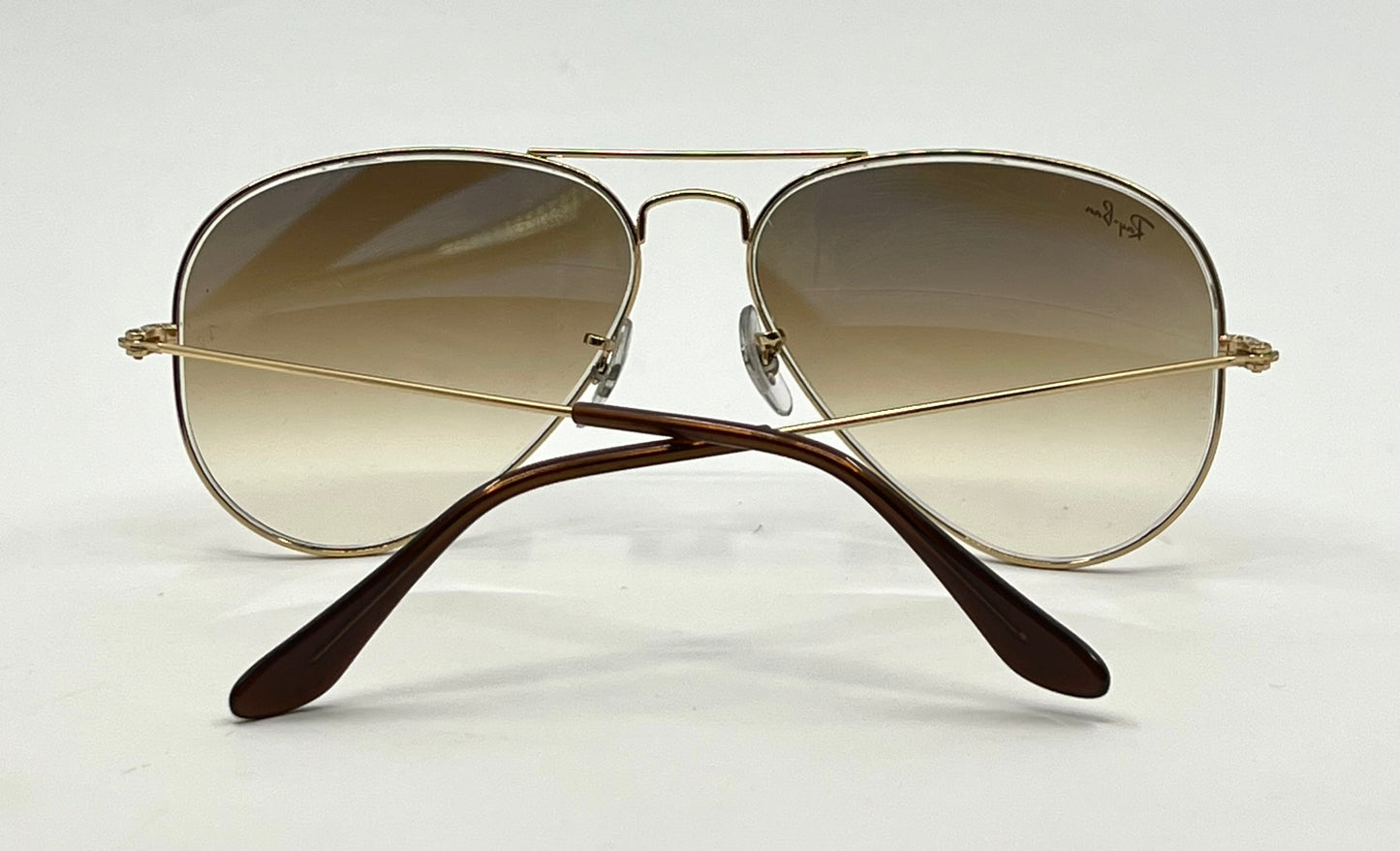 B&L Ray-Ban Large Metal Gold Aviator 58mm-w/New RB Gradient Lenses