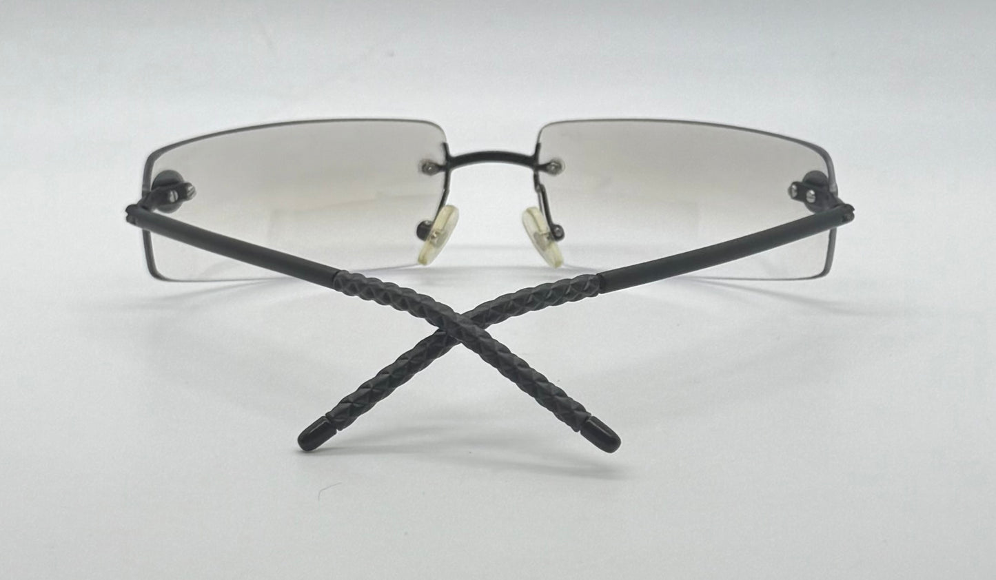 Chanel 4047 C.170/8G Y2K Vintage Sunglasses-Unworn All Original-Rimless-62mm