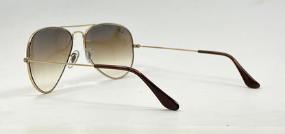 B&L Ray-Ban Large Metal Gold Aviator 58mm-w/New RB Gradient Lenses