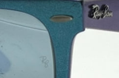 Ray-Ban RB2140 Wayfarer Cosmo Collection Mercury Blue Iridescent 50-22