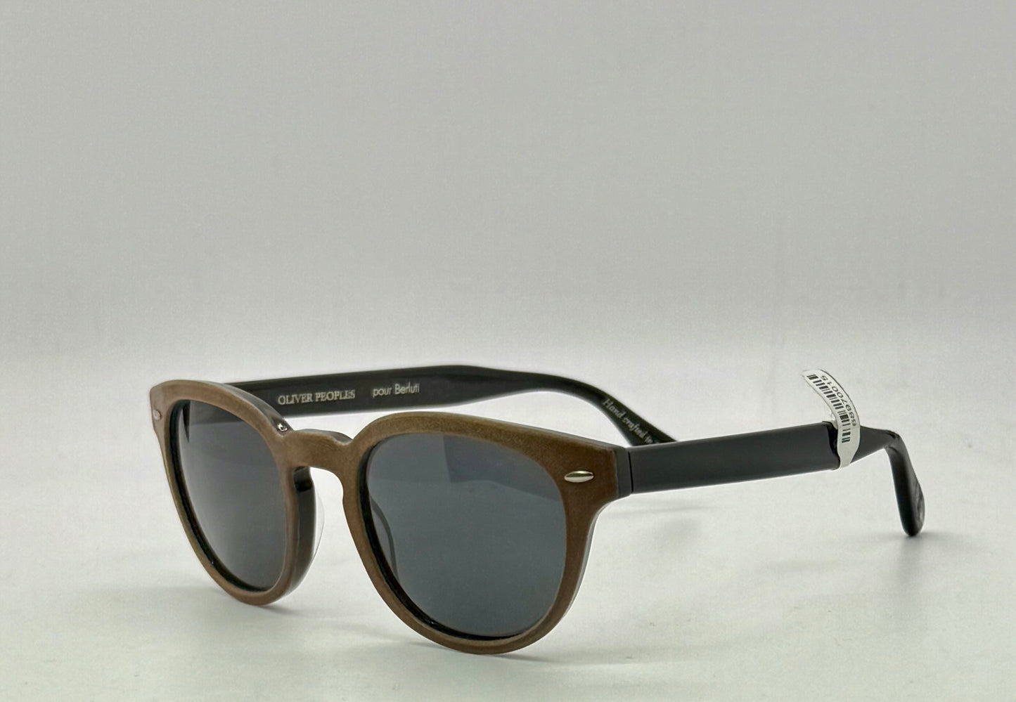 Oliver Peoples Berluti Sheldrake Leather Sunglasses Ov5036Sq-Full Kit