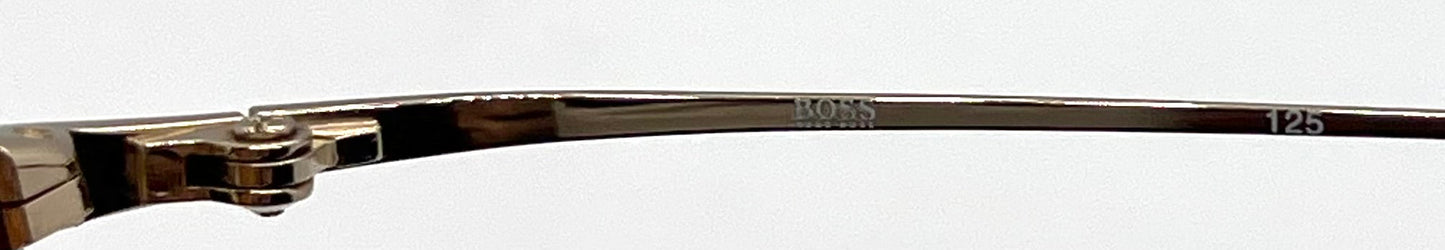 Hugo Boss Hb5774 Titanium Aviator Sunglasses Amber Lens Deadstock Japan