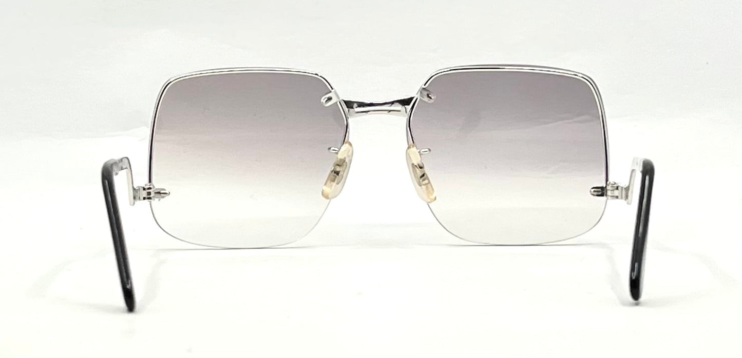 PS7 CAPRICE Rimless Square VINTAGE Sunglasses-Japan-Grey Gradient-Unworn