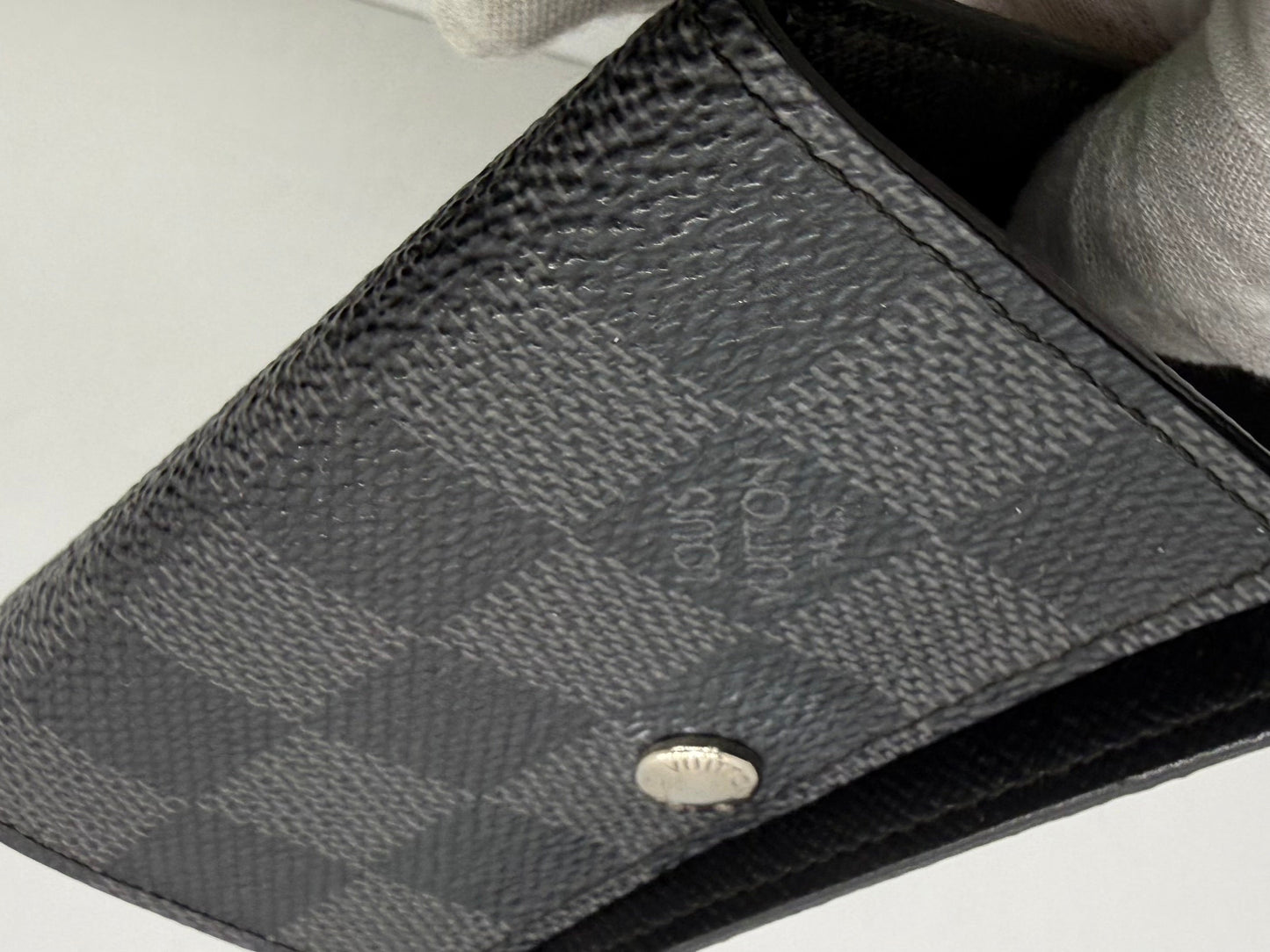Louis Vuitton Damier Graphite 6 Ring Key Holder Wallet Made in France