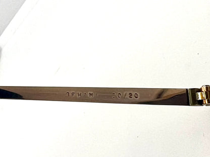 Gehami 309-Vintage 20|20 Series-Gold Plated Italian Frame W|New, Custom Gradient Lenses